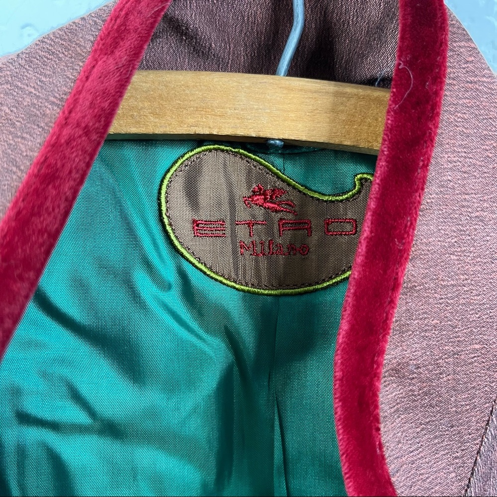 ETRO Western Officer Velvet Blazer Jacket - Picture 7 of 8